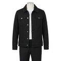 The Silas Black Denim Trucker Jacket