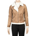 The Astrid Distressed Brown B-3 Shearling Jacket