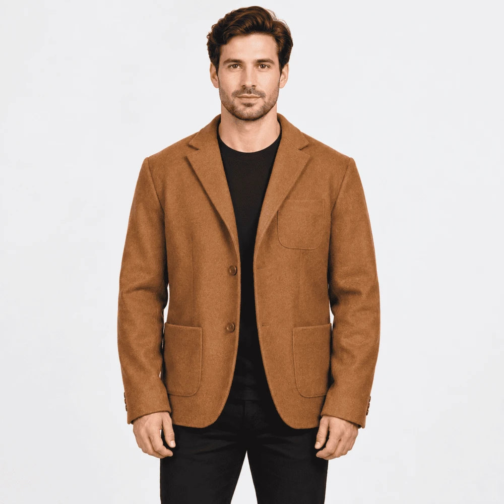 Keldrane Khaki Wool Blazer