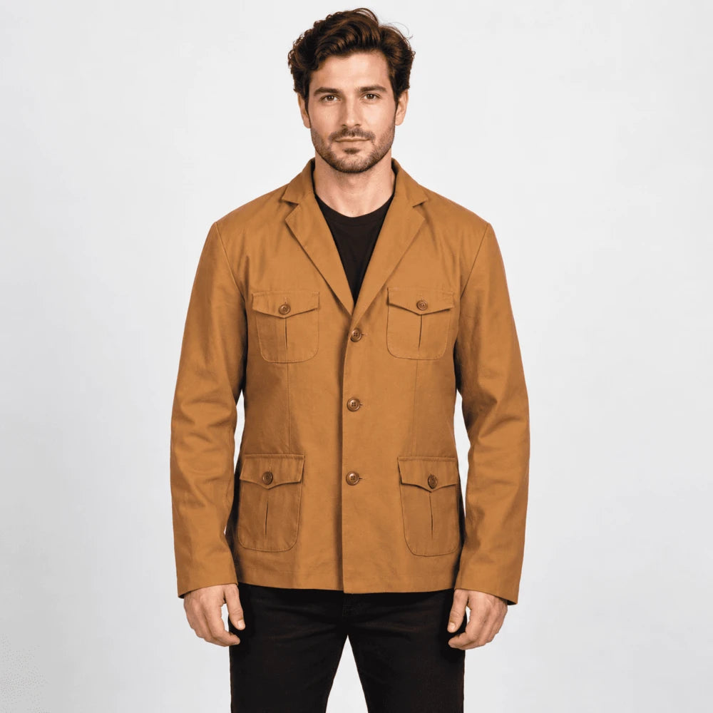 Kharston Khaki Safari Jacket